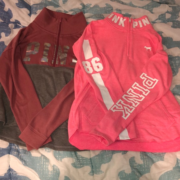 PINK Victoria's Secret Tops - SIZE XS PINK GOOD CONDITION SWEATSHIRTS